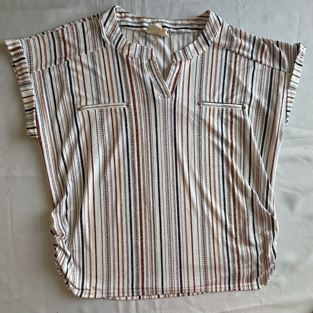 Flower & Feather Blouse Size 2XL